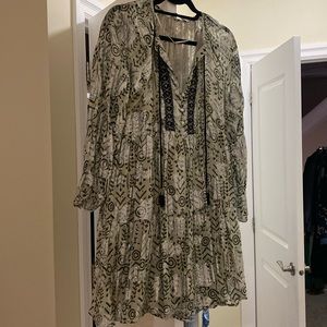 Zara printed mini dress